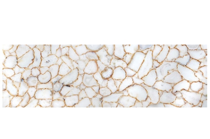 Agate Crystal With Gold